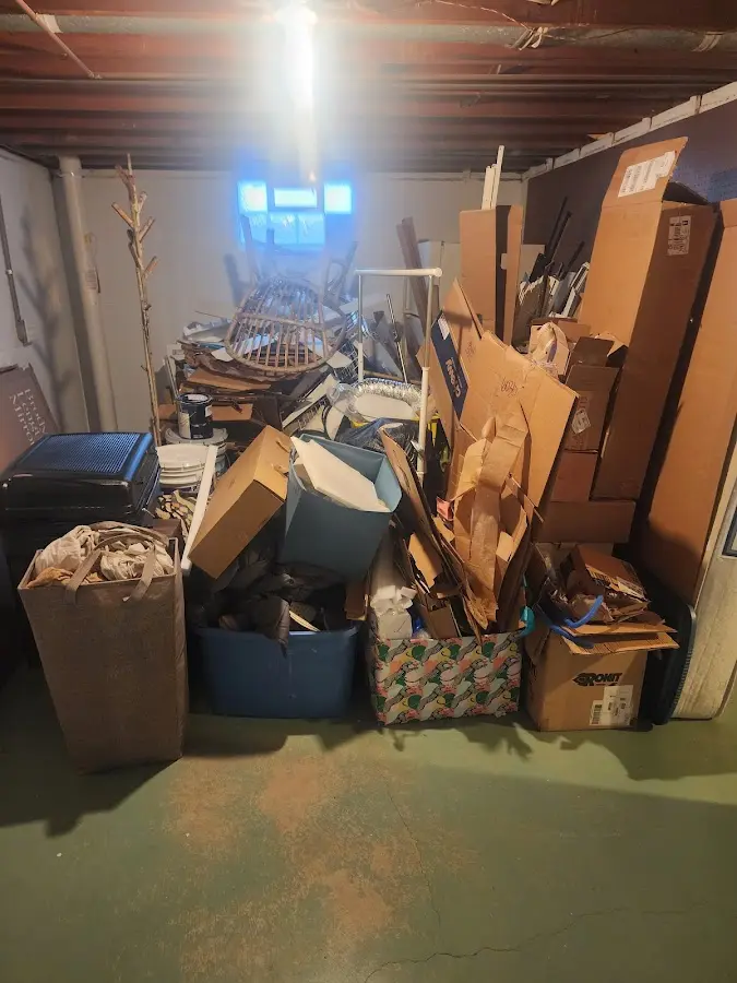 Roll-off dumpster container at job site for 8 Yard Dumpster Rental in Templeton